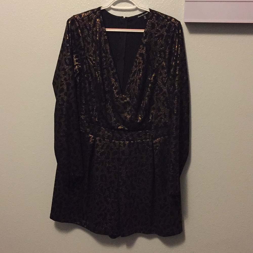 Cheetah Print Romper